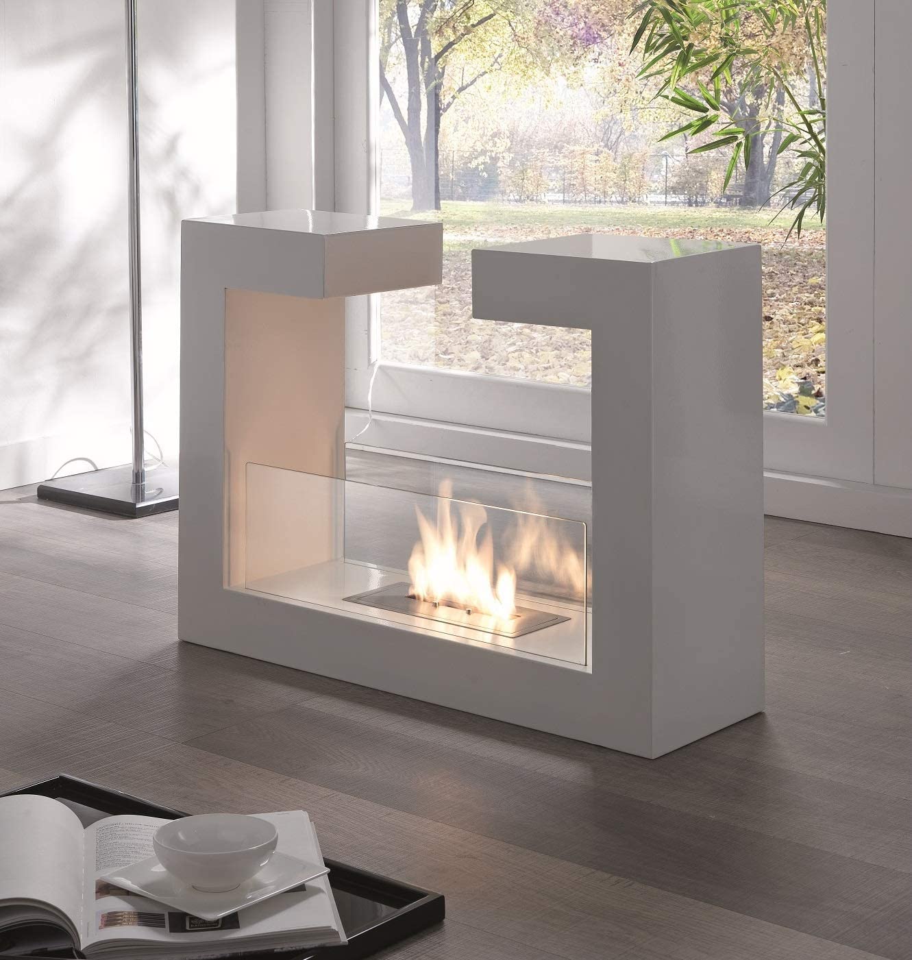 Caminetto bioetanolo design moderno