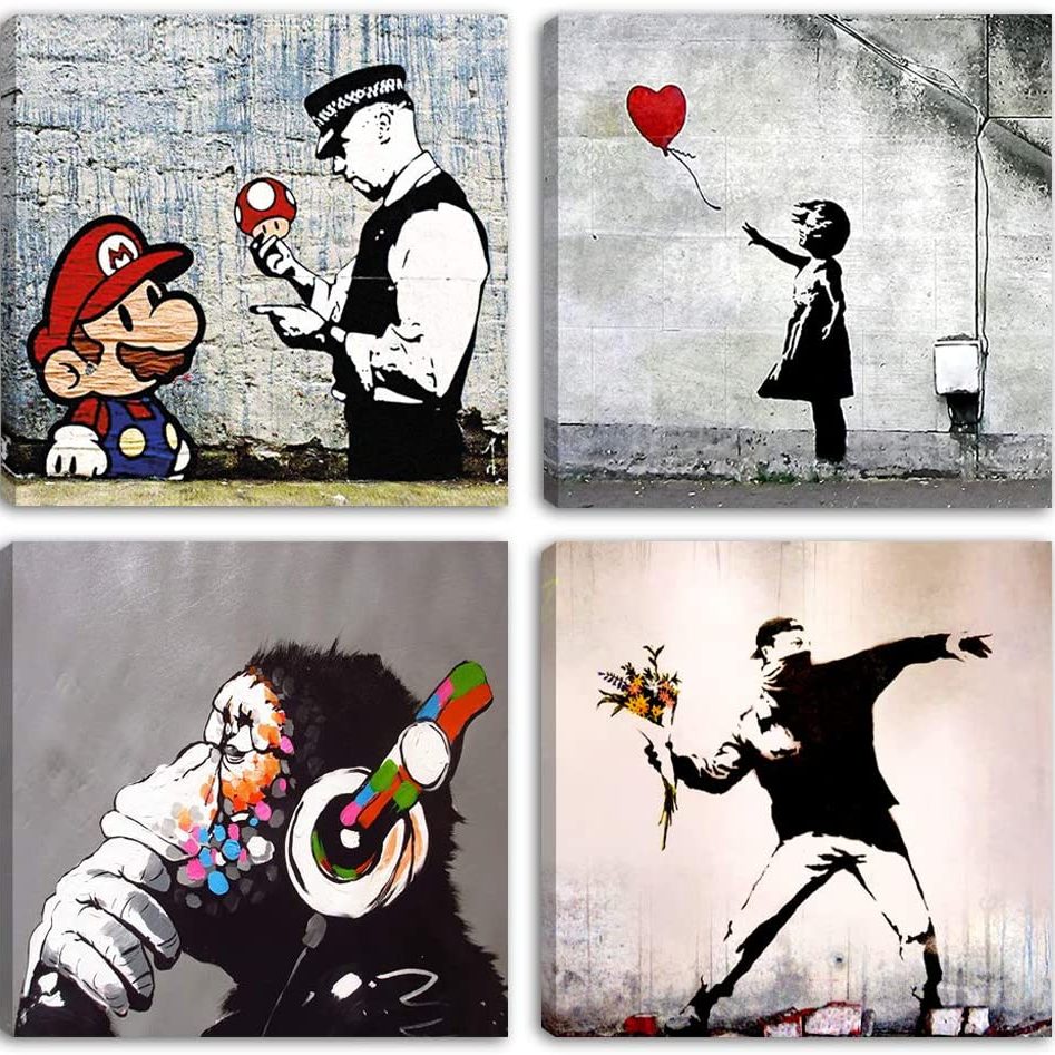 Quadro moderno Bansky