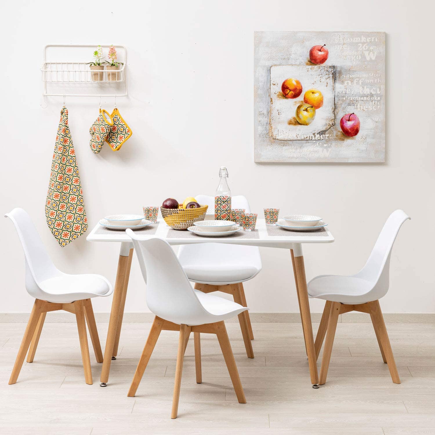 Sedie sala da pranzo con struttura legno