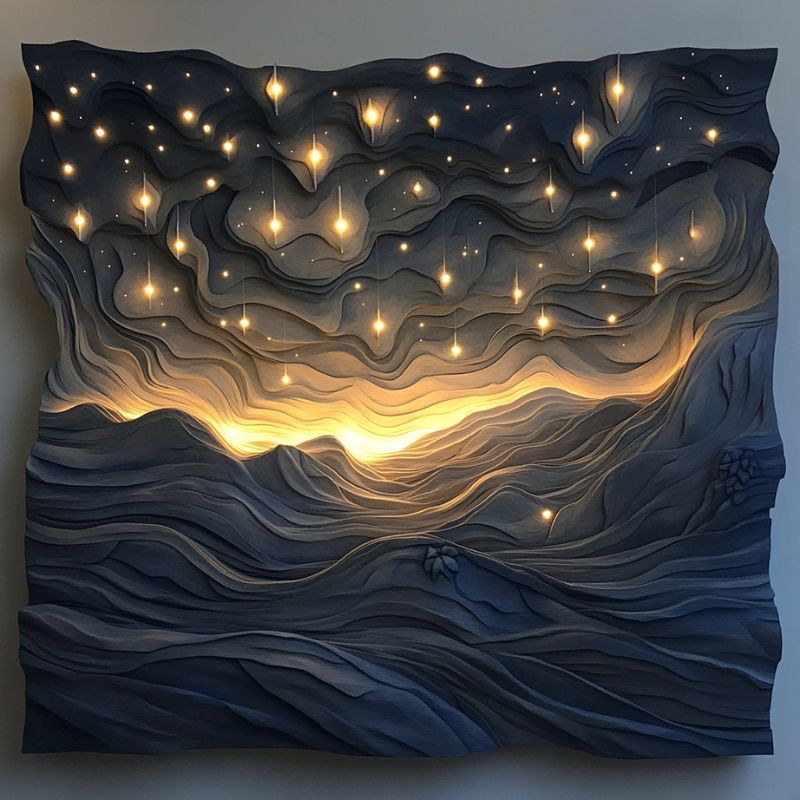 quadri in 3d cielo stellato
